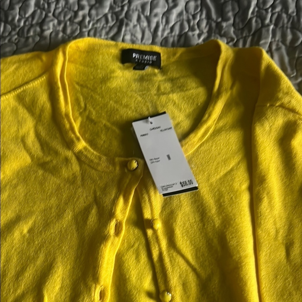 Premise Vibrant Yellow Knit Top